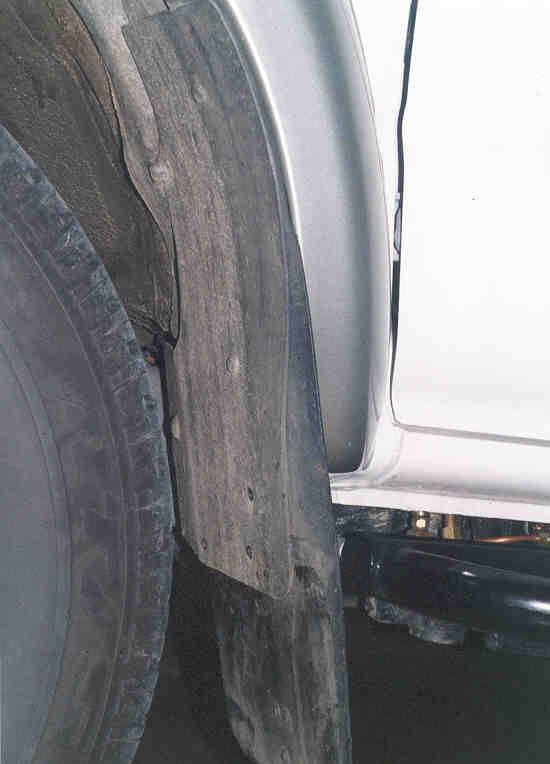 mud flap mounting