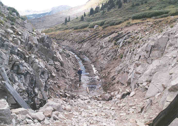 Alpine Tunnel rail bed