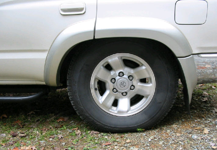 left tire stuffed